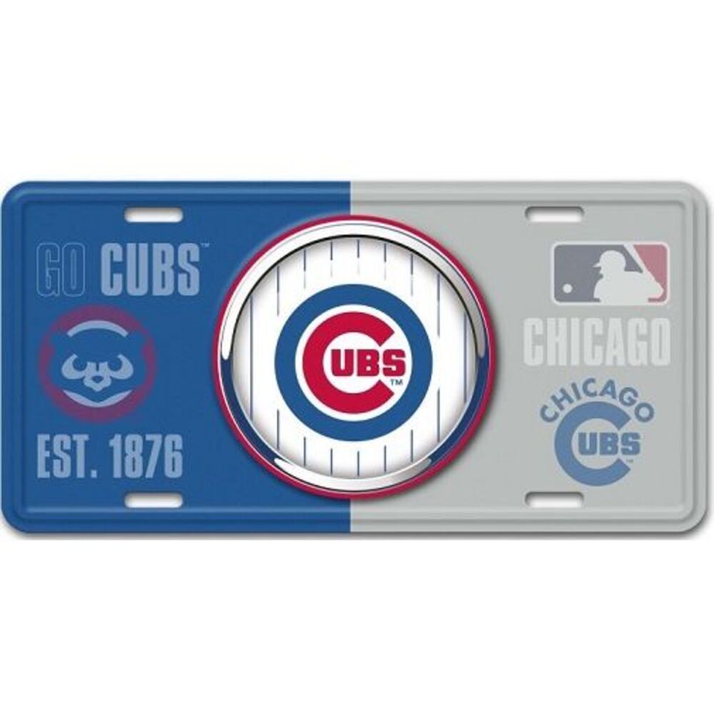 Chicago Cubs MLB Bullseye License Plate